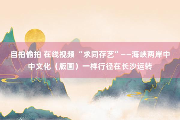 自拍偷拍 在线视频 “求同存艺”——海峡两岸中中文化(版画)一样行径在长沙运转