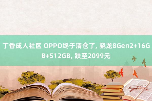 丁香成人社区 OPPO终于清仓了， 骁龙8Gen2+16GB+512GB， 跌至2099元