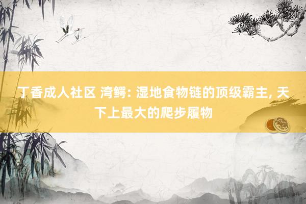 丁香成人社区 湾鳄: 湿地食物链的顶级霸主， 天下上最大的爬步履物
