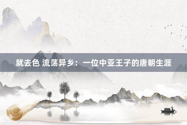就去色 流荡异乡：一位中亚王子的唐朝生涯