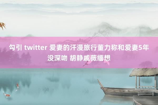 勾引 twitter 爱妻的汗漫旅行董力称和爱妻5年没深吻 胡静戚薇缅想
