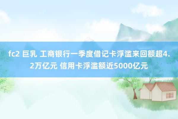 fc2 巨乳 工商银行一季度借记卡浮滥来回额超4.2万亿元 信用卡浮滥额近5000亿元