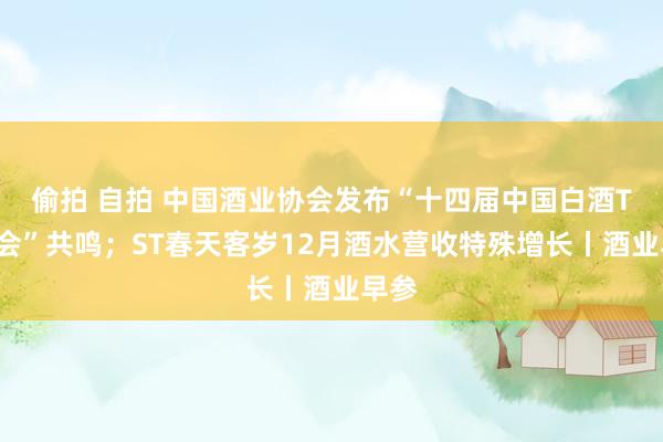 偷拍 自拍 中国酒业协会发布“十四届中国白酒T9峰会”共鸣；ST春天客岁12月酒水营收特殊增长丨酒业早参